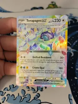 Terapagos ex 128/142 Pokemon Stellar Crown Holo NM Pokemon Card - Image 1