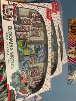 Pokemon TCG: Scarlet And Violet 151 Blooming Waters Premium Collection Lot of 3 - Image 1