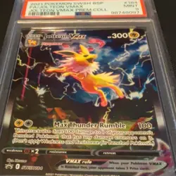 🔥2021 Pokemon SWSH Black Star Promo #184 Full Art Jolteon VMAX PSA 9! Mint!🔥 - Image 2