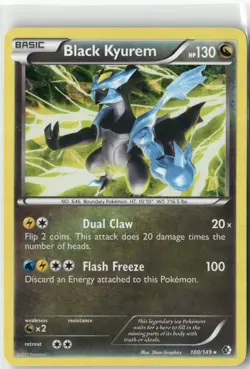 Black Kyurem - (BW Boundaries Crossed), Pokemon Deck Exclusives Holo Rare, 100/1 - Image 1