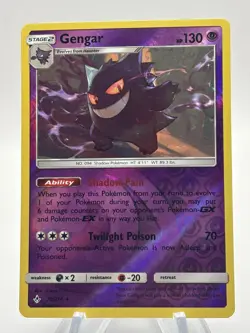 Gengar 70/214 Rare Reverse Holo Pokemon Sun & Moon Unbroken Bonds NM - Image 1
