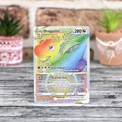 Dragonite VSTAR 081/078 Rainbow Secret Rare Holo Foil Pokemon Go TCG - Near Mint - Image 1