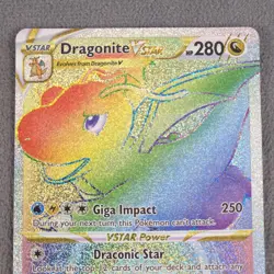 Dragonite VSTAR 081/078 Rainbow Secret Rare Holo Foil Pokemon Go TCG - Near Mint - Image 3