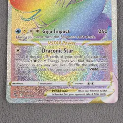 Dragonite VSTAR 081/078 Rainbow Secret Rare Holo Foil Pokemon Go TCG - Near Mint - Image 4