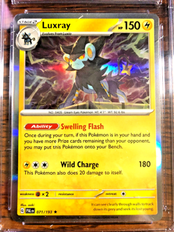 Luxray Holo Rare #071 - CGC GEM MINT 10 - 2023 SV Paldea Evolved - Pokemon TCG - Image 2