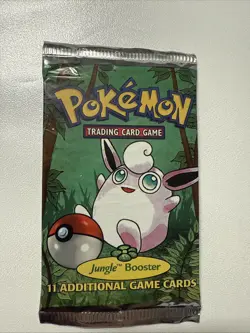 Pokemon Jungle Unlimited 1999 Wigglytuff Artwork Booster Pack Sealed - Image 1