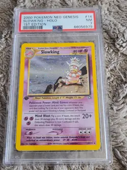 Pokemon TCG Slowking 14/111 1st Edition Neo Genesis PSA 7 Near Mint NM - Image 1