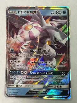 Pokemon Palkia GX 20/131 Forbidden Light Ultra Rare Holo NM - Image 1