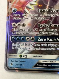 Pokemon Palkia GX 20/131 Forbidden Light Ultra Rare Holo NM - Image 5