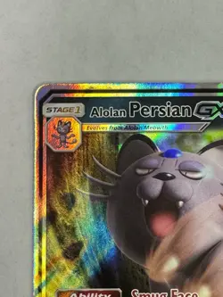 Pokemon TCG Alolan Persian GX 129/236 SM Cosmic Eclipse Full Art Ultra Rare - Image 4