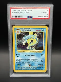 1999 POKEMON GAME GYARADOS-HOLO PSA 6 - Image 1