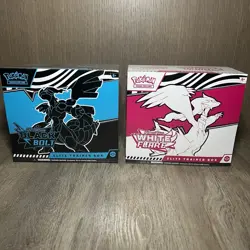 [Set of 2] Pokemon TCG Black Bolt & White Flare Elite Trainer Box ETB NEW SEALED - Image 1