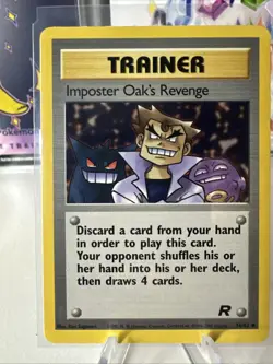 Pokemon TCG Imposter Oak's Revenge Team Rocket 76/82 Regular 1st Edition - Image 1