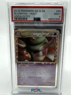 2010 POKEMON HEARTGOLD & SOULSILVER UNDAUNTED #85 SLOWKING-HOLO PSA 9 - Image 2