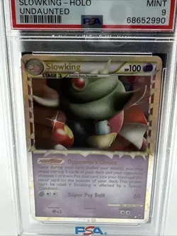 2010 POKEMON HEARTGOLD & SOULSILVER UNDAUNTED #85 SLOWKING-HOLO PSA 9 - Image 4