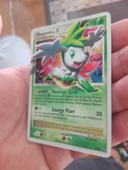 Pokemon Shaymin Lv. X Black Star Promo DP39 LP/MP - Image 2