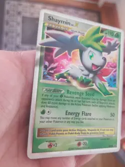 Pokemon Shaymin Lv. X Black Star Promo DP39 LP/MP - Image 3