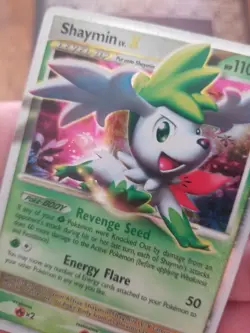 Pokemon Shaymin Lv. X Black Star Promo DP39 LP/MP - Image 4