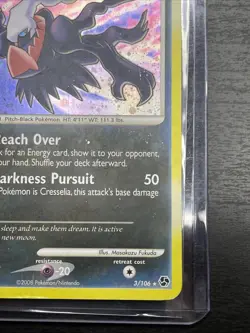 Darkrai - 3/106 - Great Encounters - Holo - Pokemon TCG 2008 Vintage - Image 2