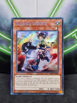 Yugioh Valkyrie Sechste SAST-EN088 Secret Rare 1st Edition NM - Image 1