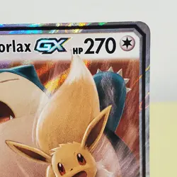 Pokemon Eevee & Snorlax GX 120/181 Sun and Moon Team Up Tag Team Card LP+ - Image 2