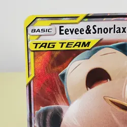 Pokemon Eevee & Snorlax GX 120/181 Sun and Moon Team Up Tag Team Card LP+ - Image 3