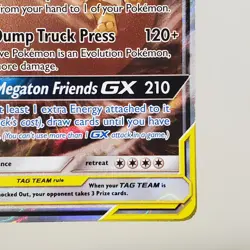 Pokemon Eevee & Snorlax GX 120/181 Sun and Moon Team Up Tag Team Card LP+ - Image 5