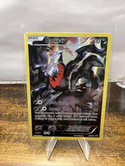 2016 Pokemon TCG Darkrai Holo Full Art Black Star Promo Card XY114 LP - Image 1