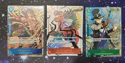 One Piece OP13 3rd Anniversary Winner Set Pre Release Card Luffy Sabo Ace - Image 1
