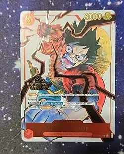 One Piece OP13 3rd Anniversary Winner Set Pre Release Card Luffy Sabo Ace - Image 2