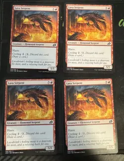 Lava Serpent X4 Ikoria Lair of Behemoths Magic the Gathering MTG - Image 1