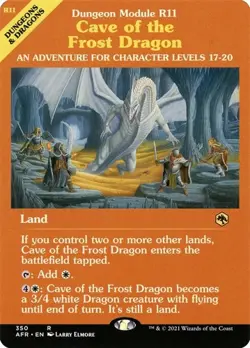 Cave of the Frost Dragon - Foil Showcase AFR NM MTG - Image 1