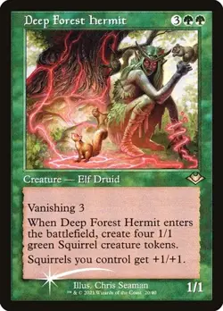 Deep Forest Hermit - Foil Retro Frame MH1 Timeshifts NM MTG - Image 1