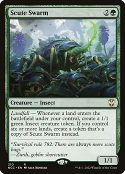 1x Scute Swarm NM Eng MTG - New Capenna Commander - Image 1