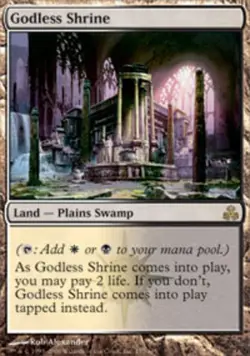 1x Godless Shrine Moderate Play MTG Magic - Kid Icarus - - Image 1