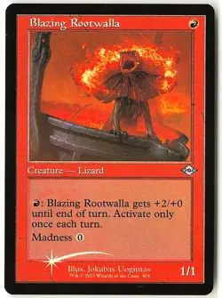 Blazing Rootwalla (Retro Frame) Foil #404 Uncommon Modern Horizons 2 NM/LP MTG - Image 1