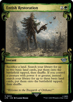 MTG - Entish Restoration The Lord of the Rings Showcase Scrolls - Image 1