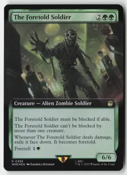 MTG - The Foretold Soldier (Extended Art) FOIL R Doctor Who, LP-NM - Image 1