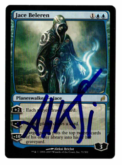 Jace Beleren Lorwyn signed by artist Aleksi Briclot! - Image 1