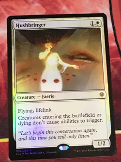 C6674 MTG MAGIC THRONE OF ELDRAINE HUSHBRINGER #018 FOIL LP R - Image 1