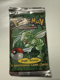 1999 Pokemon Jungle Booster Pack Sealed Scyther 22 Grams HeavyU LightU - Image 1