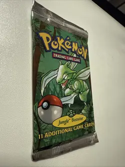 1999 Pokemon Jungle Booster Pack Sealed Scyther 22 Grams HeavyU LightU - Image 2