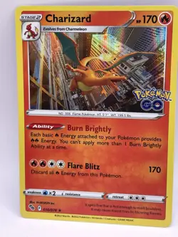 Pokemon TCG Charizard 010/078 Holo Rare Pokemon GO TCG Mint - Image 1