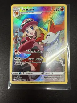 Braixen Pokemon • Ultra Rare • TG01/TG30 Silver Tempest Trainer Gallery - Image 1