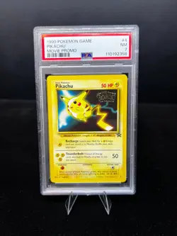 1999 POKEMON GAME MOVIE #4 PIKACHU MOVIE PROMO PSA 7 Near Mint - Image 1