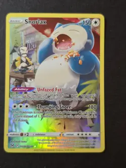 Pokemon TCG Snorlax Trainer Gallery TG10/TG30 Lost Origin Holo Ultra Rare - Image 1
