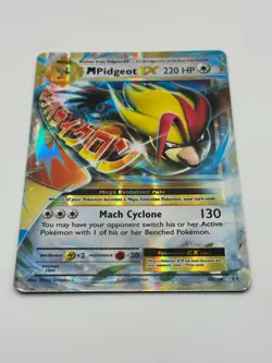 M Pidgeot EX 65/108 Pokemon XY TCG Evolutions Holo Rare (Near Mint Condition) - Image 1