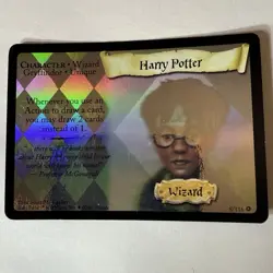 Harry Potter TCG Base Set Harry Potter #8/116 Hologram Rare Card Great Shape - Image 1