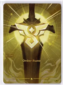 Riftbound Order Rune English card 214a/298 Alternate Art - Image 1