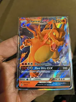 Pokemon TCG Charizard GX Full Art Holo Card SM211 Sun & Moon Black Star Promo - Image 1